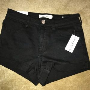 PacSun Black High Rise Super Strech Short Shorts